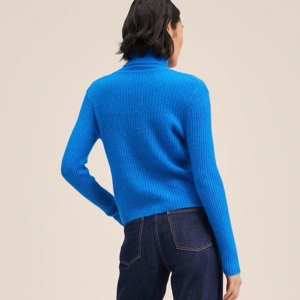 Mango Blue Turtleneck Sweater - Picture 6 of 6